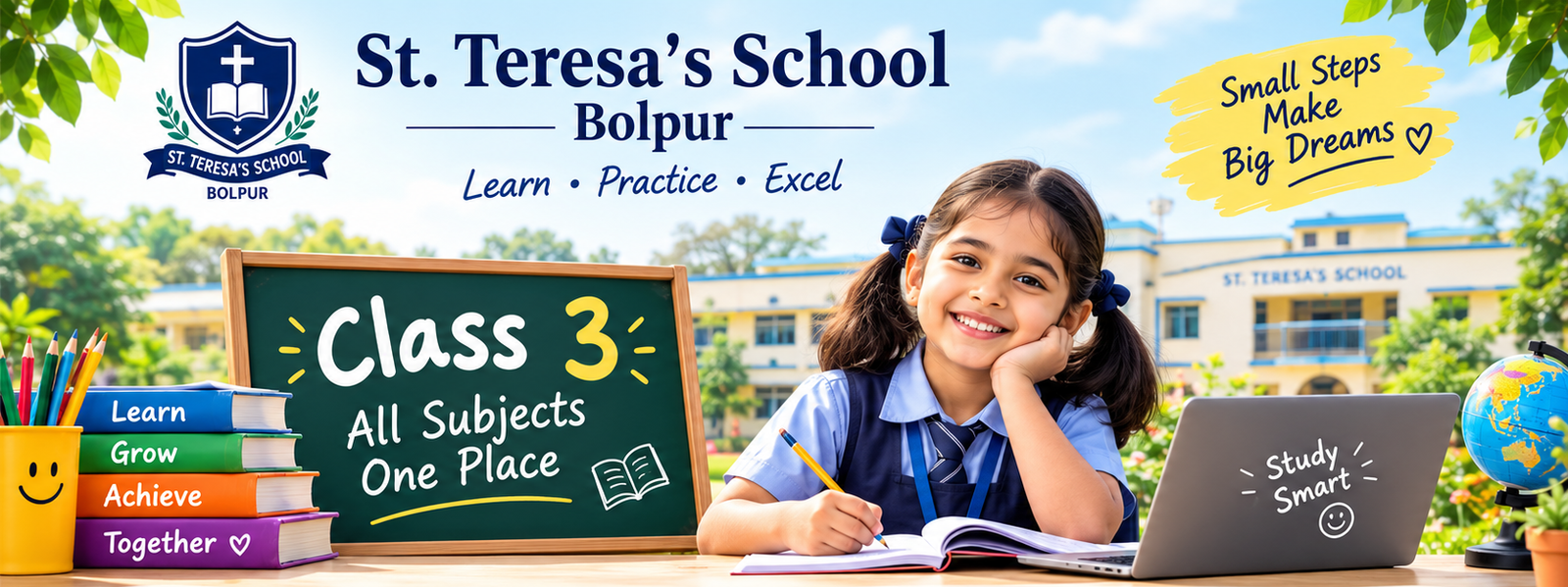 St. Teresa’s School, Bolpur — Class 3, all subjects one place